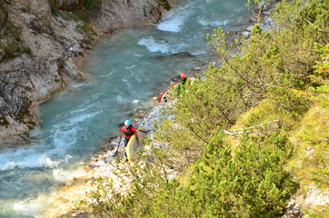Karwendel Fluss stand up paddeln