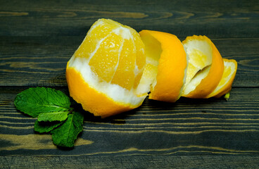 Ripe source lemons  on a wooden background  photographed from above