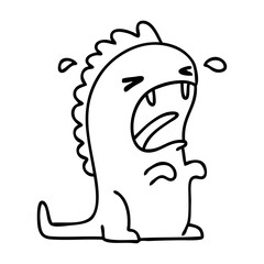 crying dinosaur