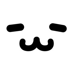 content pet animal face icon