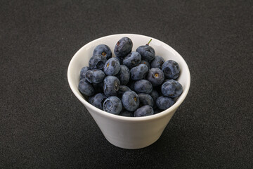 Ripe sweet tasty blueberries heap