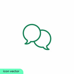 bubble speech icon 