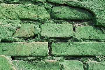 pattern old brick wall close up