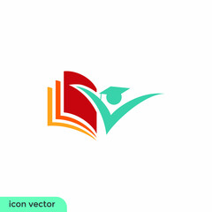 book icon education symbol