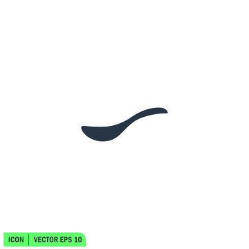 spoon icon utensil symbol logo template