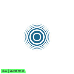 pain circle icon vector illustration logo template