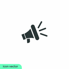 megaphone icon announcement icon vector illustration simple design element