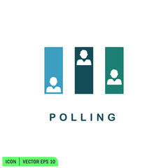 polling icon vector illustration simple design element