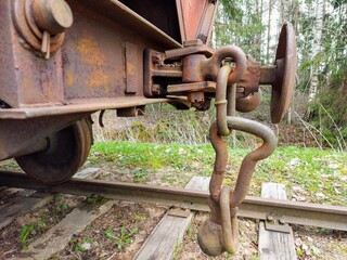 rusty railway wagon