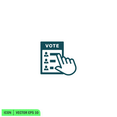 polling icon vector illustration simple design element