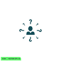 ask icon help symbol icon vector illustration simple design element