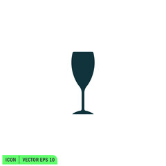 champagne icon vector illustration simple design element