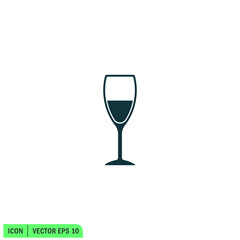 champagne icon vector illustration simple design element