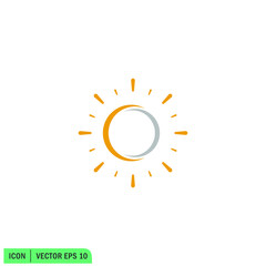 sunburst icon vector illustration simple design element