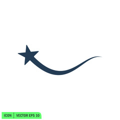 shooting star icon vector illustration simple design element