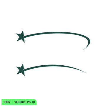 shooting star icon vector illustration simple design element