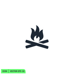 fire, bonfire icon symbol