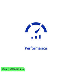 speedometer icon performance symbol