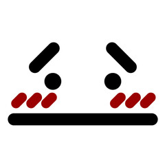 nauseous embarrassed face icon