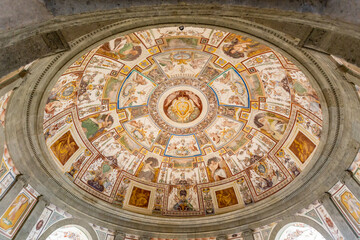 Inside of Farnese Palace, also named Villa Farnese, famous villa with wonderful garden located at...