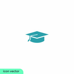 graduation hat icon education symbol 