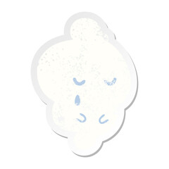 crying ghost grunge sticker