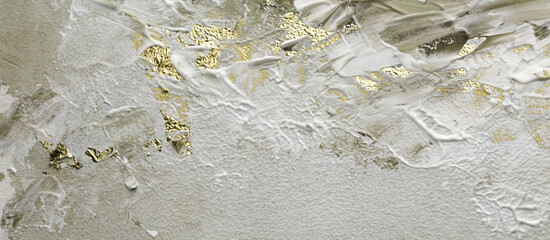 Abstract acrylic and watercolor smear blot painting. Color horizontal texture background.