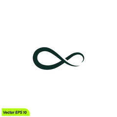 infinity icon  vector illustration 
