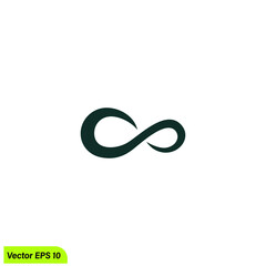 infinity icon  vector illustration 