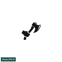 throw axe icon fire department icon vector illustration simple design element