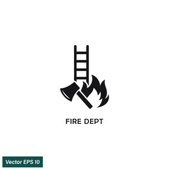 throw axe icon fire department icon vector illustration simple design element
