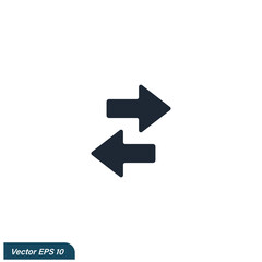 arrow icon company logo template