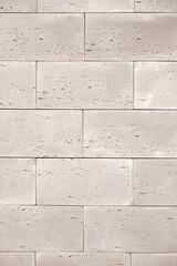 Background of beautiful new gray brick wall.