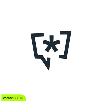 asterisk icon vector illustration logo template