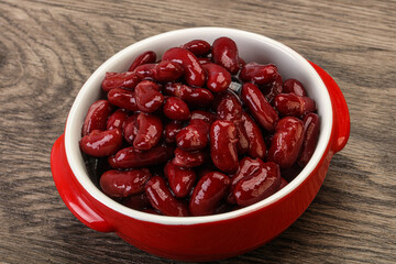 Canned red Kidney in the bowl
