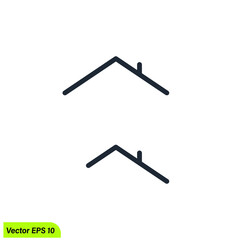 roof icon construction icon vector illustration logo template