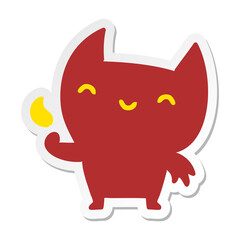 little devil sticker