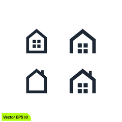 Fototapeta premium real estate building icon vector illustration logo template