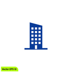 real estate building icon vector illustration logo template
