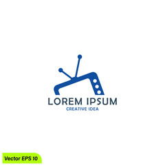television media icon vector illustration simple design element