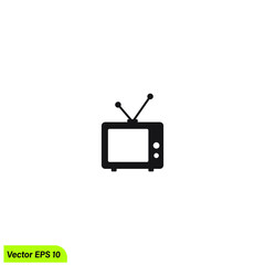 television media icon vector illustration simple design element