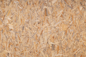 Chipboard background texture. Wooden osb surface
