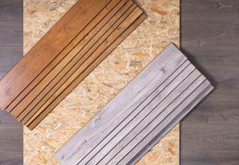 Laminate floor on wood background texture. Wooden laminate floor