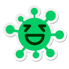 laughing virus sticker