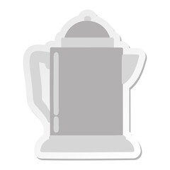 old coffee jug sticker