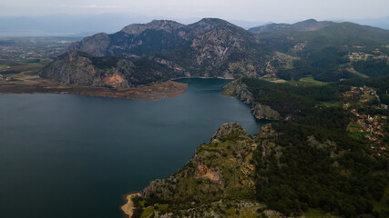 Iztuzu Beach view from Hill in Dalyan of Turkey