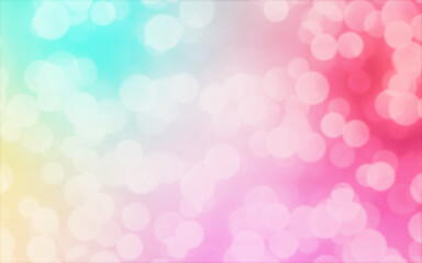 Colorful abstract background with pastel bokeh lights for background and wallpaper