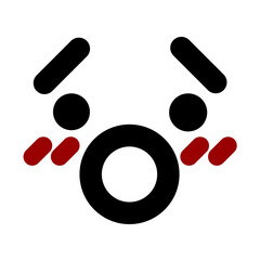 shocked face icon