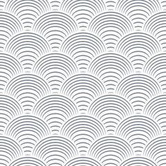 Fish, mermaid, dragon, scales. Asian wave image.