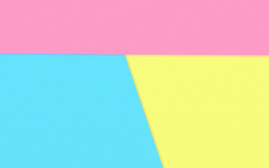Abstract soft yellow pink and blue paper texture background  with pastel and vintage style.